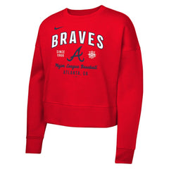 Red Atlanta Braves Nike Girls Youth Fleece Sweatshirt