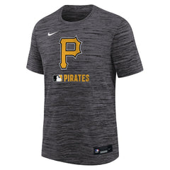 Black Pittsburgh Pirates Nike Youth Authentic Collection Velocity Performance T-Shirt