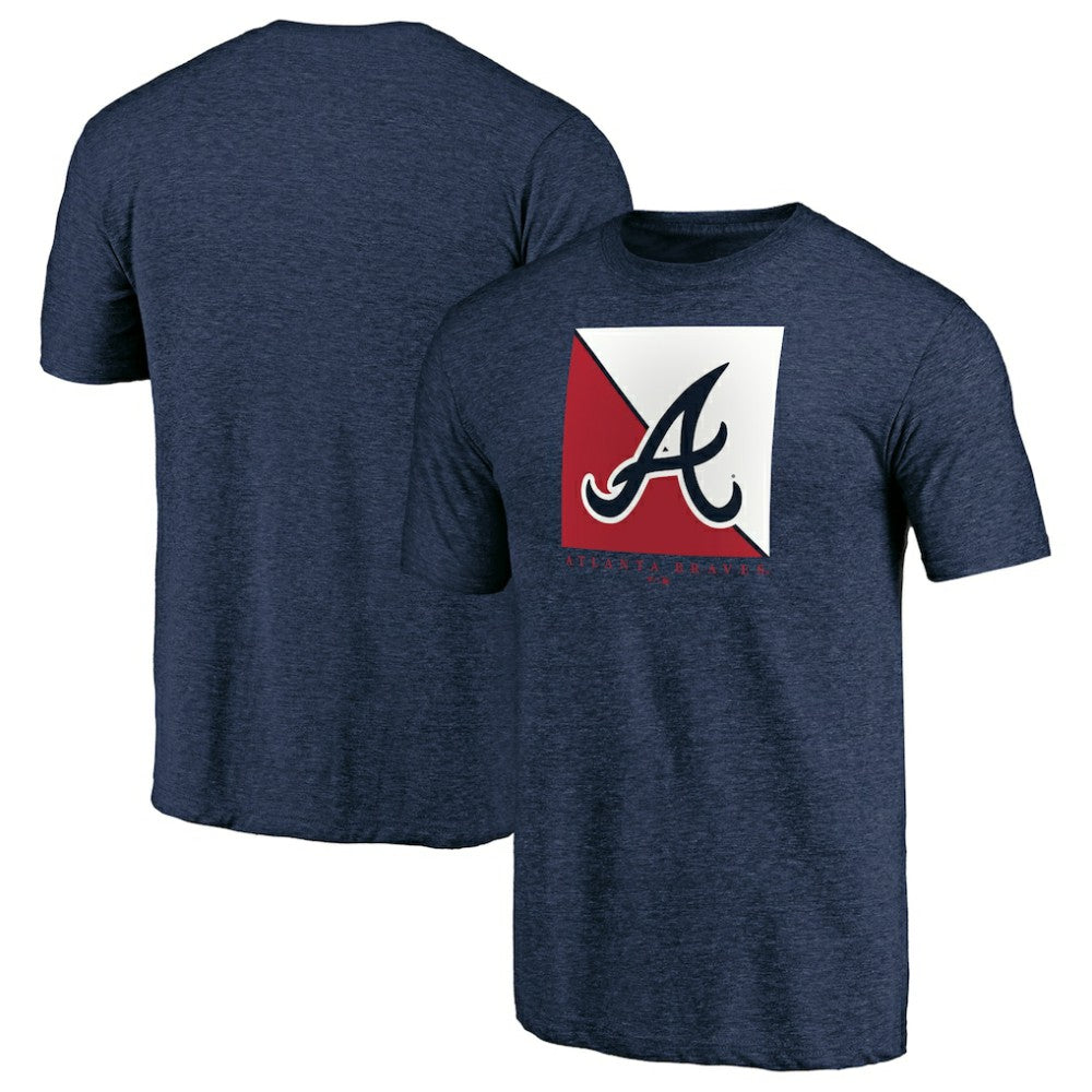 Navy Atlanta Braves Pregame Vibe Tri-Blend T-Shirt