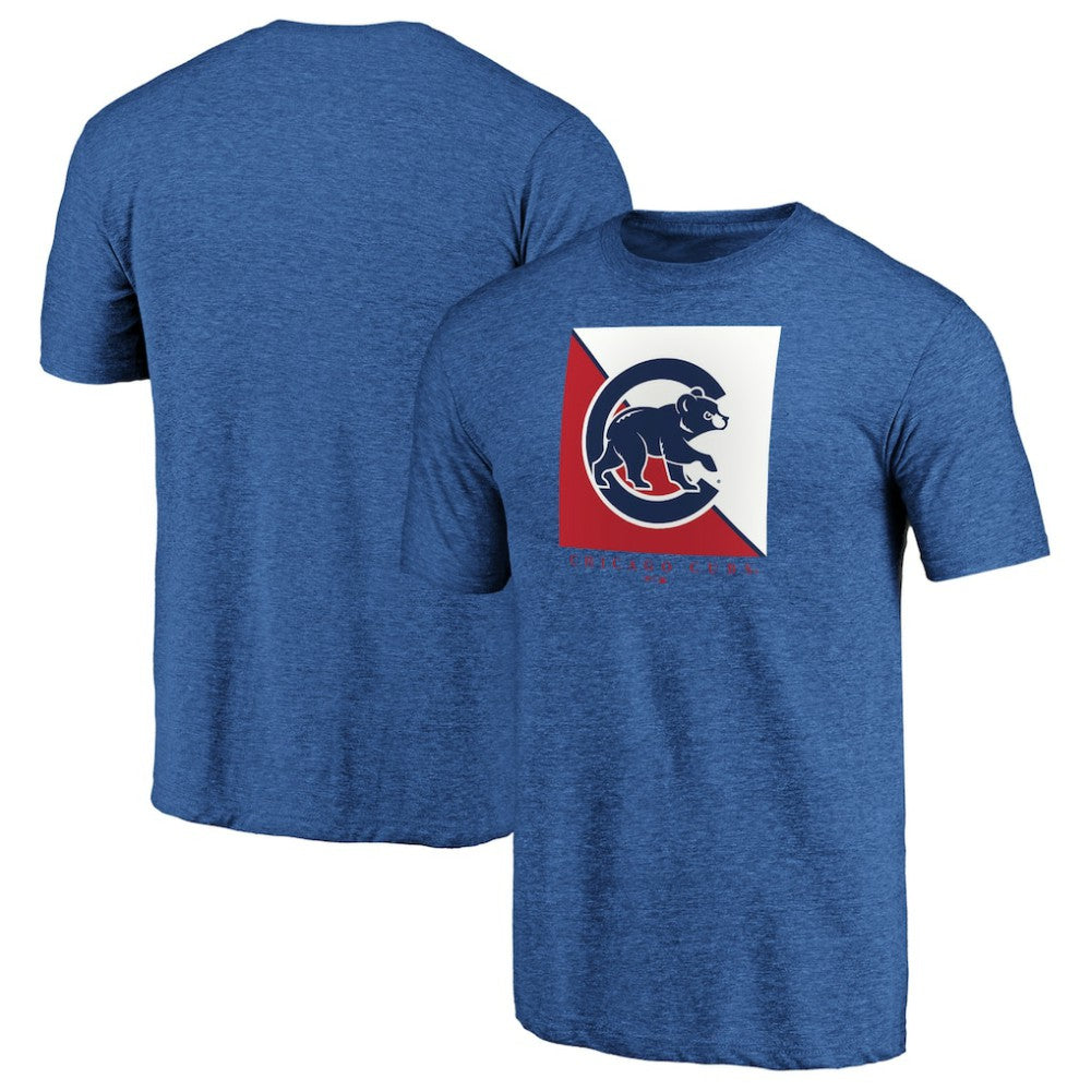 Royal Chicago Cubs Pregame Vibe Tri-Blend T-Shirt