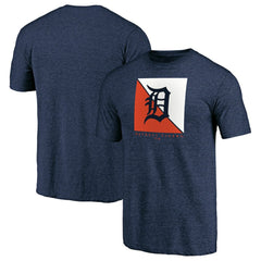 Navy Detroit Tigers Pregame Vibe Tri-Blend T-Shirt