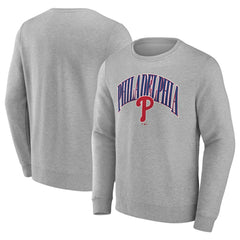 Gray Philadelphia Phillies Arch Pullover Sweatshirt
