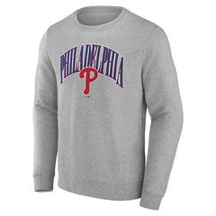 Gray Philadelphia Phillies Arch Pullover Sweatshirt