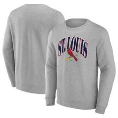 Gray St. Louis Cardinals Arch Pullover Sweatshirt