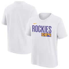 White Colorado Rockies Nike Youth 2025 City Connect Wordmark T-Shirt