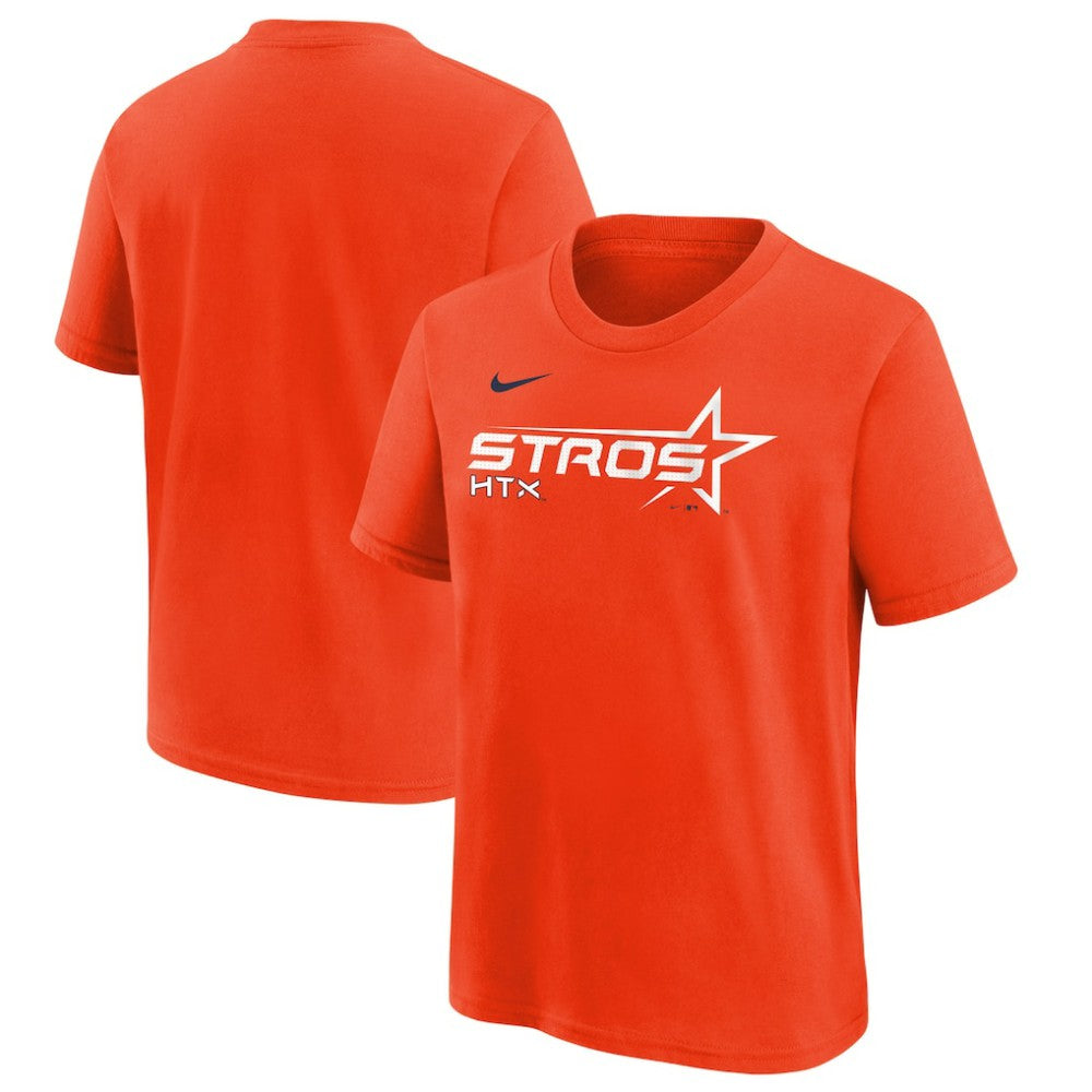Orange Houston Astros Nike Youth 2025 City Connect Wordmark T-Shirt
