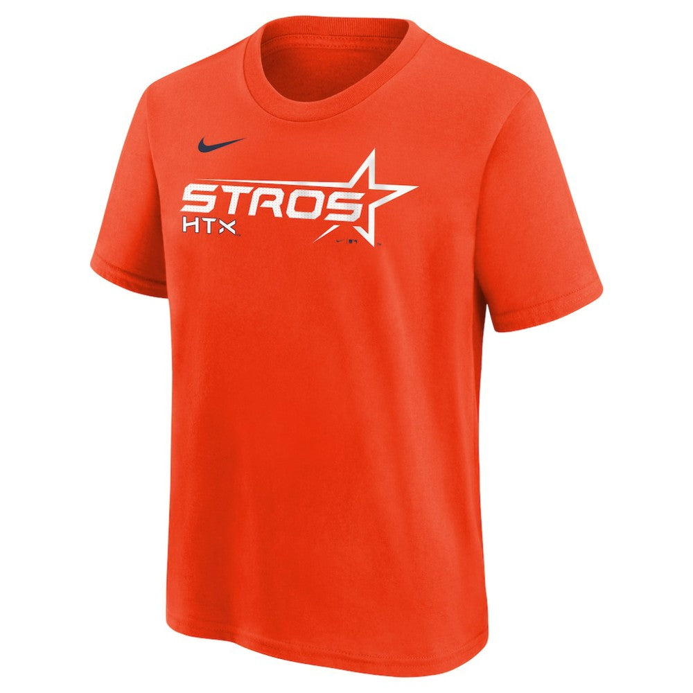 Orange Houston Astros Nike Youth 2025 City Connect Wordmark T-Shirt