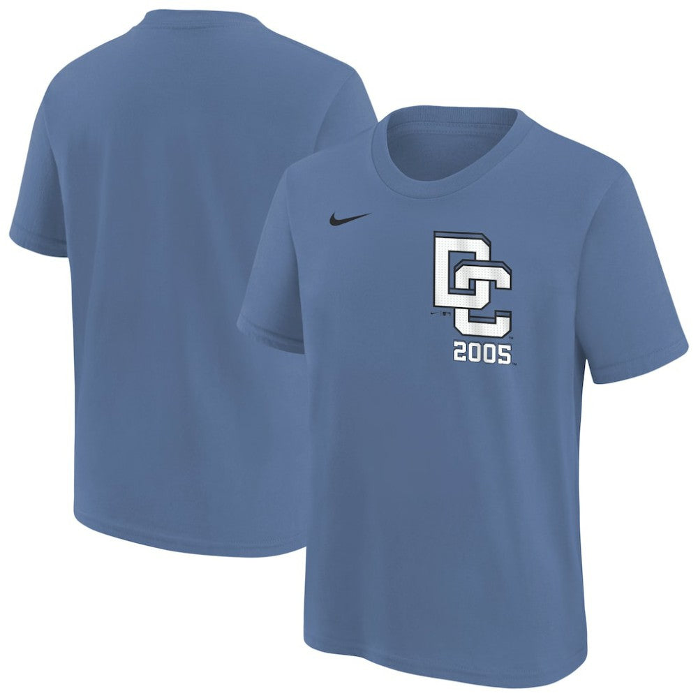 Blue Washington Nationals Nike Youth 2025 City Connect Wordmark T-Shirt