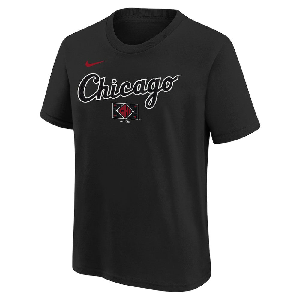 Black Chicago White Sox Nike Youth 2025 City Connect Wordmark T-Shirt
