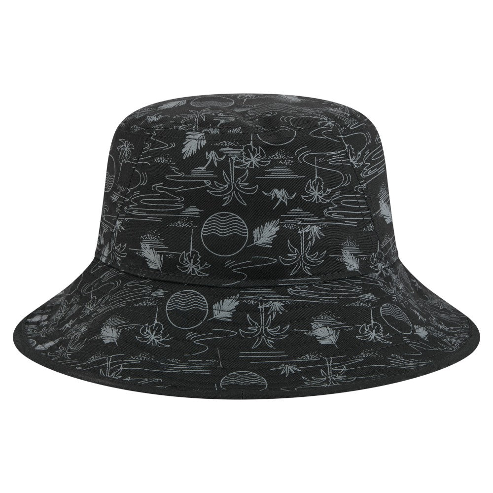 Black Miami Marlins New Era 2025 Spring Training All Over Print Bucket Hat
