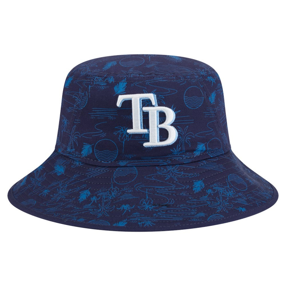Navy Tampa Bay Rays New Era 2025 Spring Training All Over Print Bucket Hat