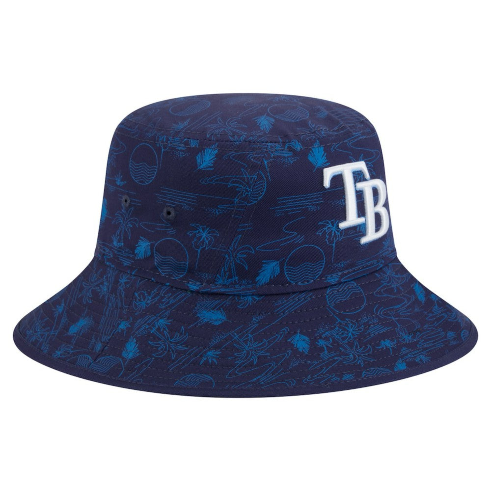Navy Tampa Bay Rays New Era 2025 Spring Training All Over Print Bucket Hat