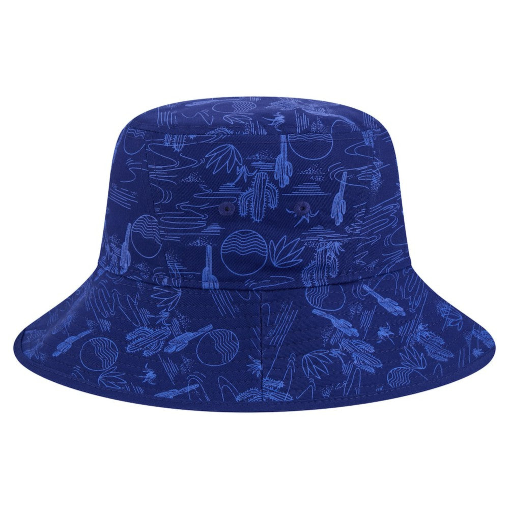 Dark Blue Texas Rangers New Era 2025 Spring Training All Over Print Bucket Hat