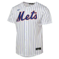 White Francisco Lindor New York Mets Nike Youth Home Replica Player Jersey