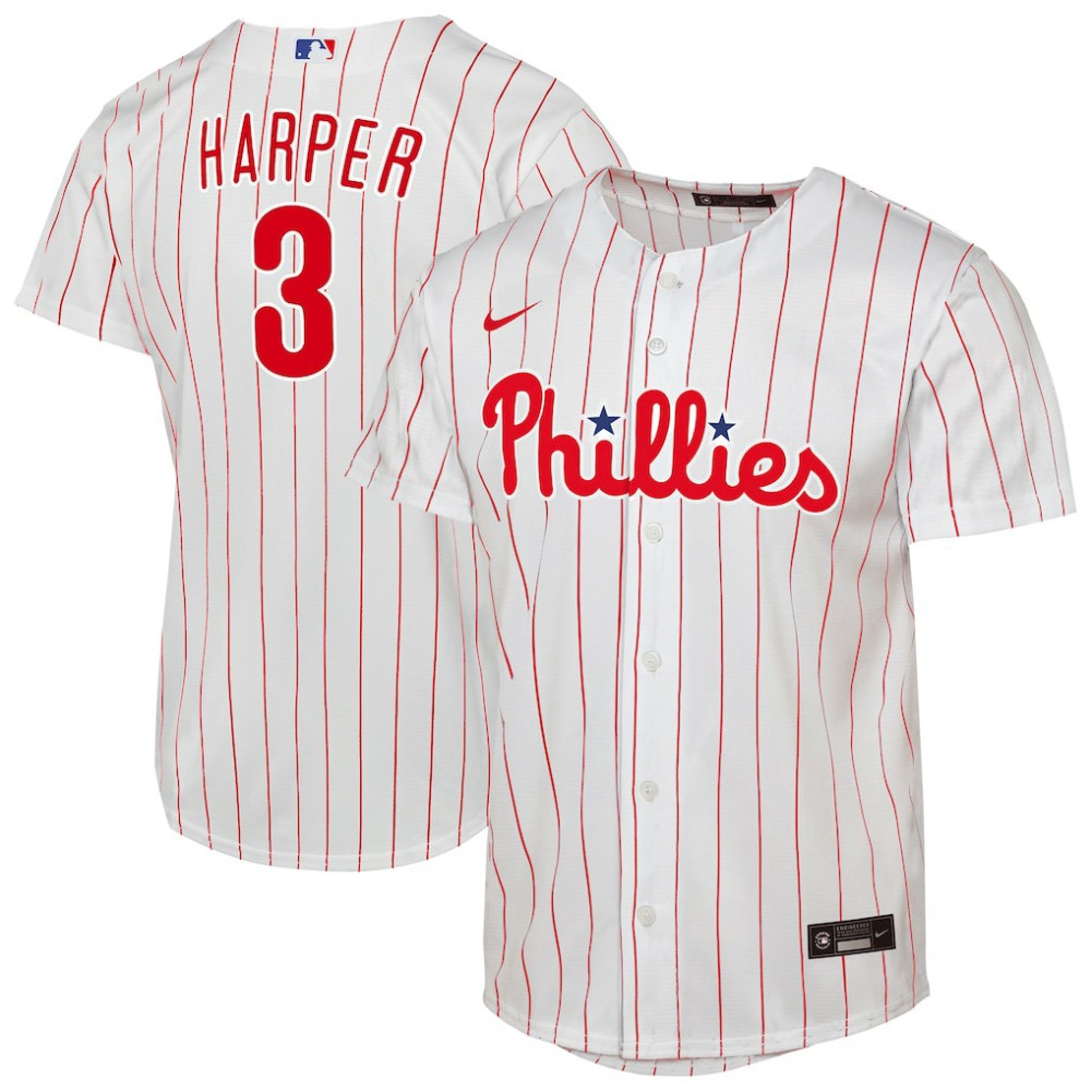 White Bryce Harper Philadelphia Phillies Nike Youth Home Replica Player Jersey