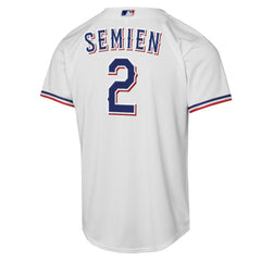 White Marcus Semien Texas Rangers Nike Youth Home Replica Player Jersey