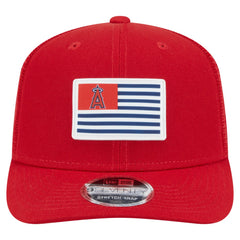Red Los Angeles Angels New Era Flag 9SEVENTY Stretch-Snap Hat