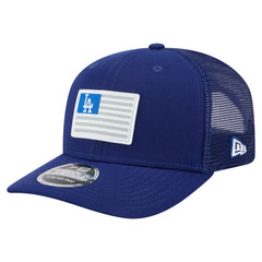 Royal Los Angeles Dodgers New Era Flag 9SEVENTY Stretch-Snap Hat
