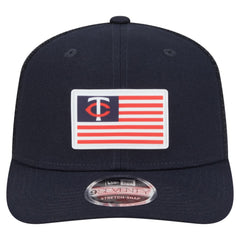Navy Minnesota Twins New Era Flag 9SEVENTY Stretch-Snap Hat