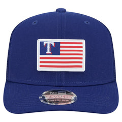 Royal Texas Rangers New Era Flag 9SEVENTY Stretch-Snap Hat