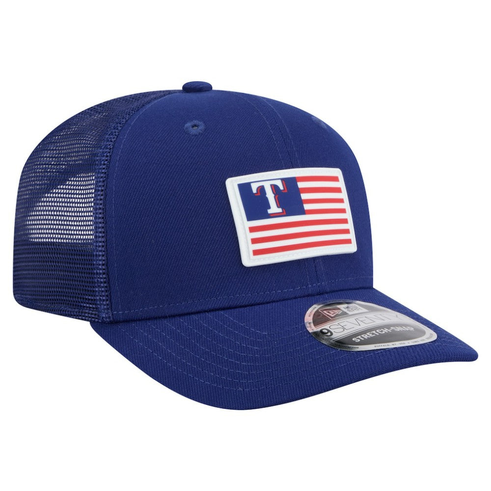 Royal Texas Rangers New Era Flag 9SEVENTY Stretch-Snap Hat