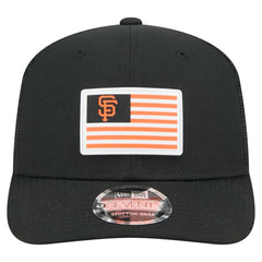 Black San Francisco Giants New Era Flag 9SEVENTY Stretch-Snap Hat