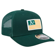 Green Athletics New Era Flag 9SEVENTY Stretch-Snap Hat