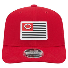 Red Cincinnati Reds New Era Flag 9SEVENTY Stretch-Snap Hat