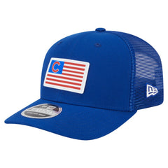 Royal Chicago Cubs New Era Flag 9SEVENTY Stretch-Snap Hat