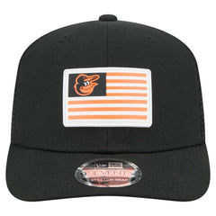 Black Baltimore Orioles New Era Flag 9SEVENTY Stretch-Snap Hat