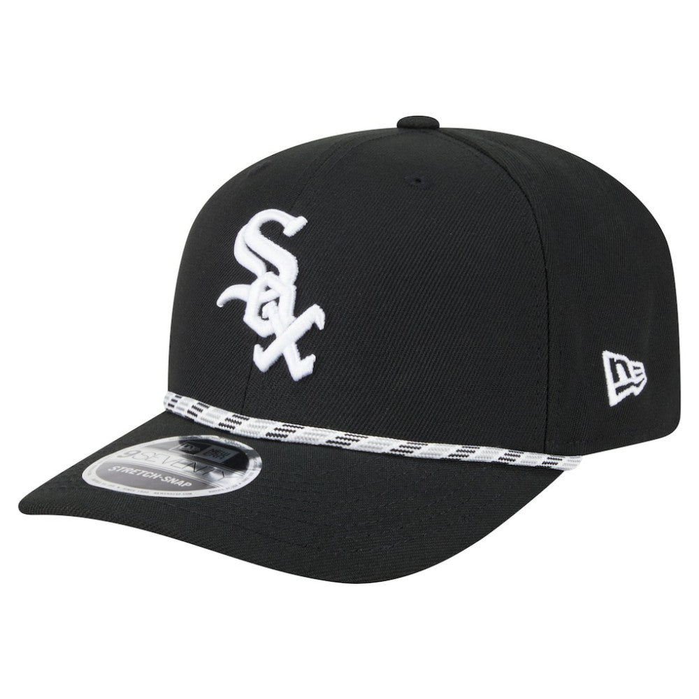 Black Chicago White Sox New Era Multi-Rope 9SEVENTY Stretch-Snap Hat