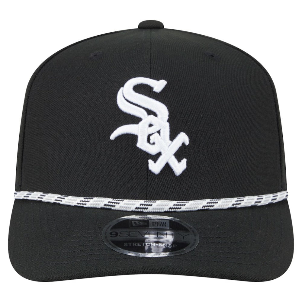 Black Chicago White Sox New Era Multi-Rope 9SEVENTY Stretch-Snap Hat