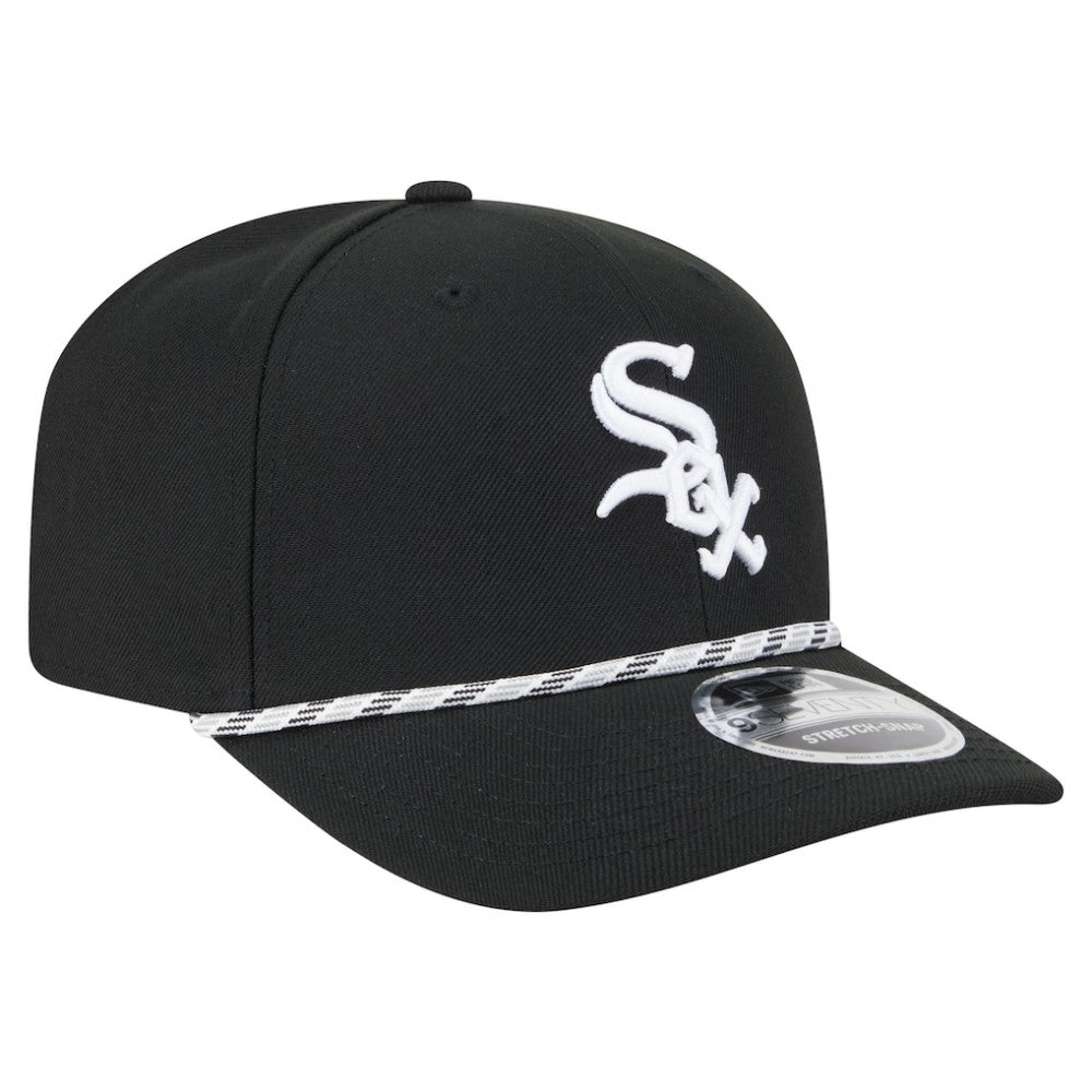 Black Chicago White Sox New Era Multi-Rope 9SEVENTY Stretch-Snap Hat