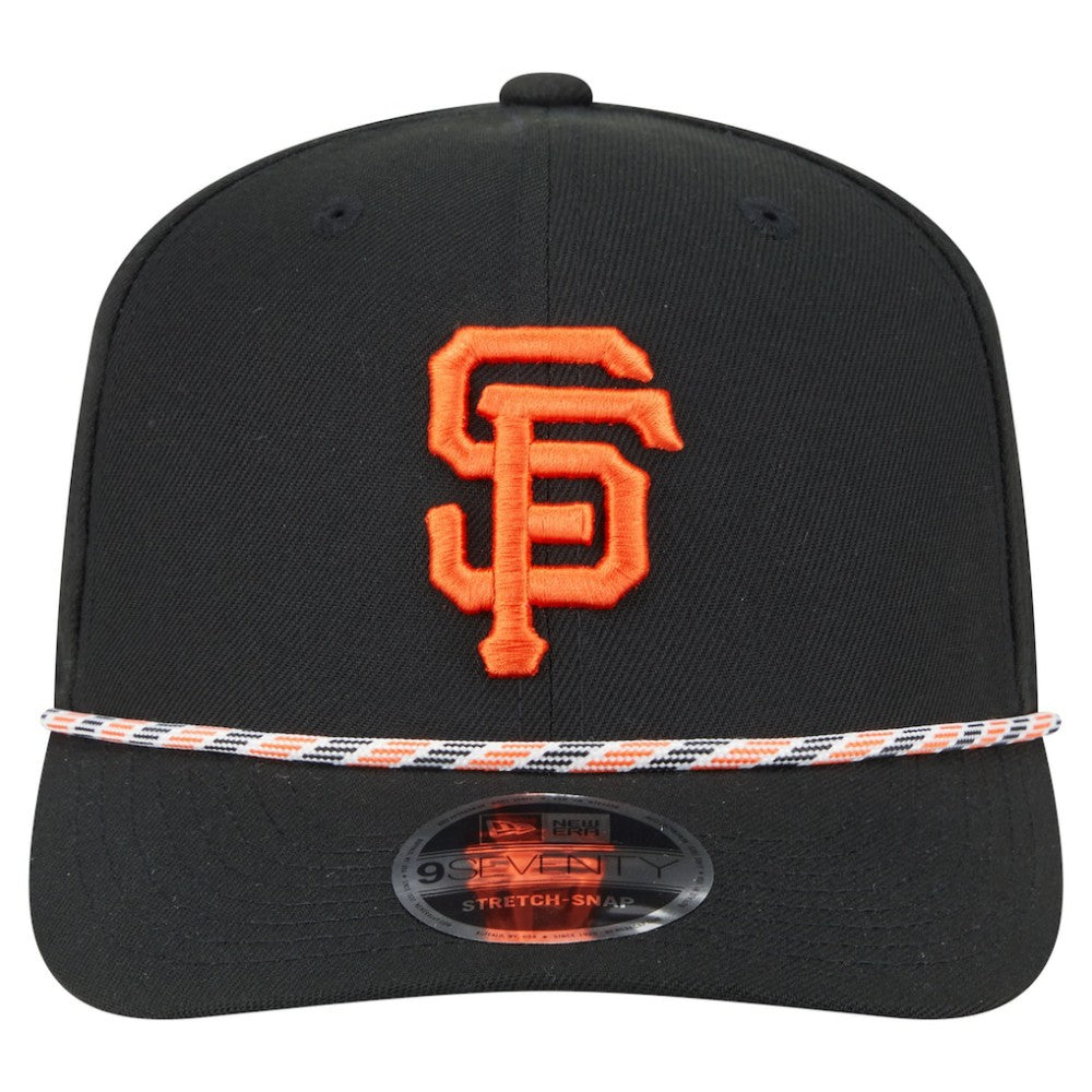 Black San Francisco Giants New Era Multi-Rope 9SEVENTY Stretch-Snap Hat