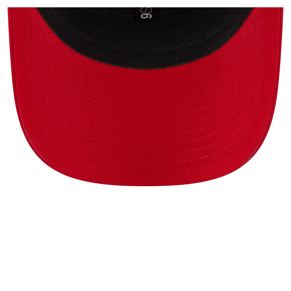 Red Los Angeles Angels New Era Circle Patch 9SEVENTY Stretch-Snap Hat