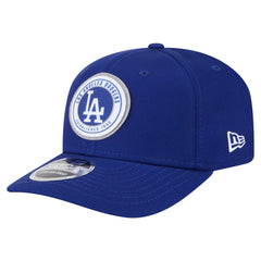 Royal Los Angeles Dodgers New Era Circle Patch 9SEVENTY Stretch-Snap Hat