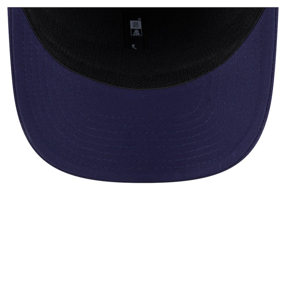 Navy Tampa Bay Rays New Era Circle Patch 9SEVENTY Stretch-Snap Hat