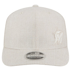 Light Beige Miami Marlins New Era Flawless 9SEVENTY Stretch-Snap Hat