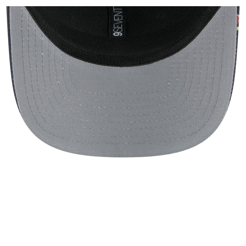 Black Los Angeles Angels New Era Adventure Drinks Pattern 9SEVENTY Stretch-Snap Hat