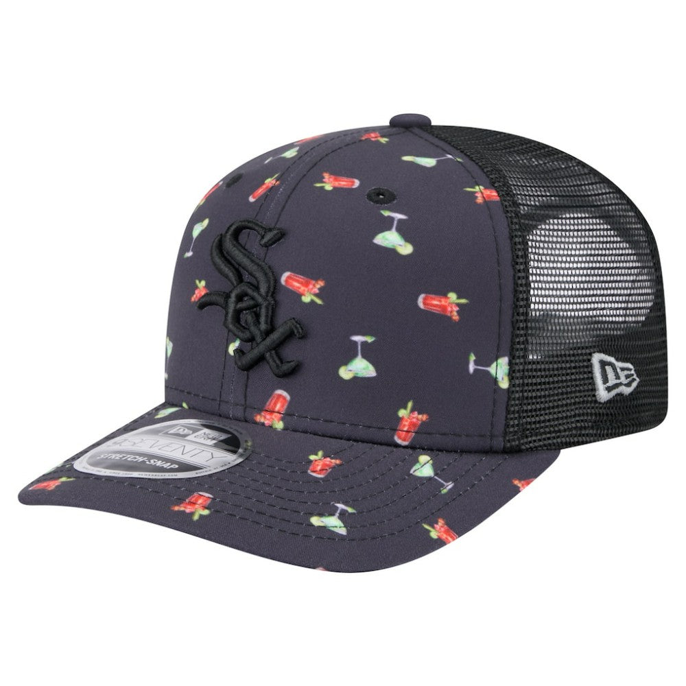 Navy Chicago White Sox New Era Adventure Drinks Pattern 9SEVENTY Stretch-Snap Hat