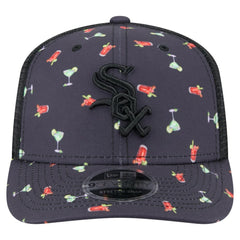Navy Chicago White Sox New Era Adventure Drinks Pattern 9SEVENTY Stretch-Snap Hat