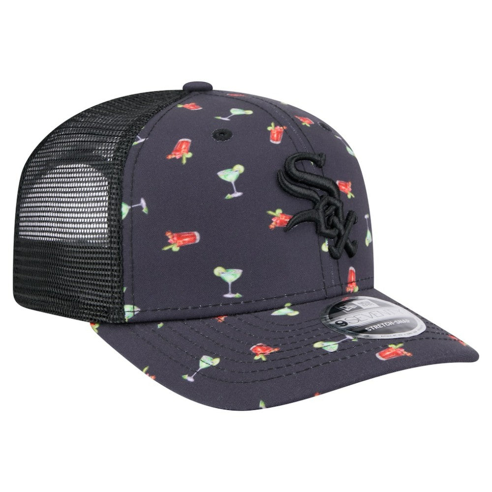 Navy Chicago White Sox New Era Adventure Drinks Pattern 9SEVENTY Stretch-Snap Hat