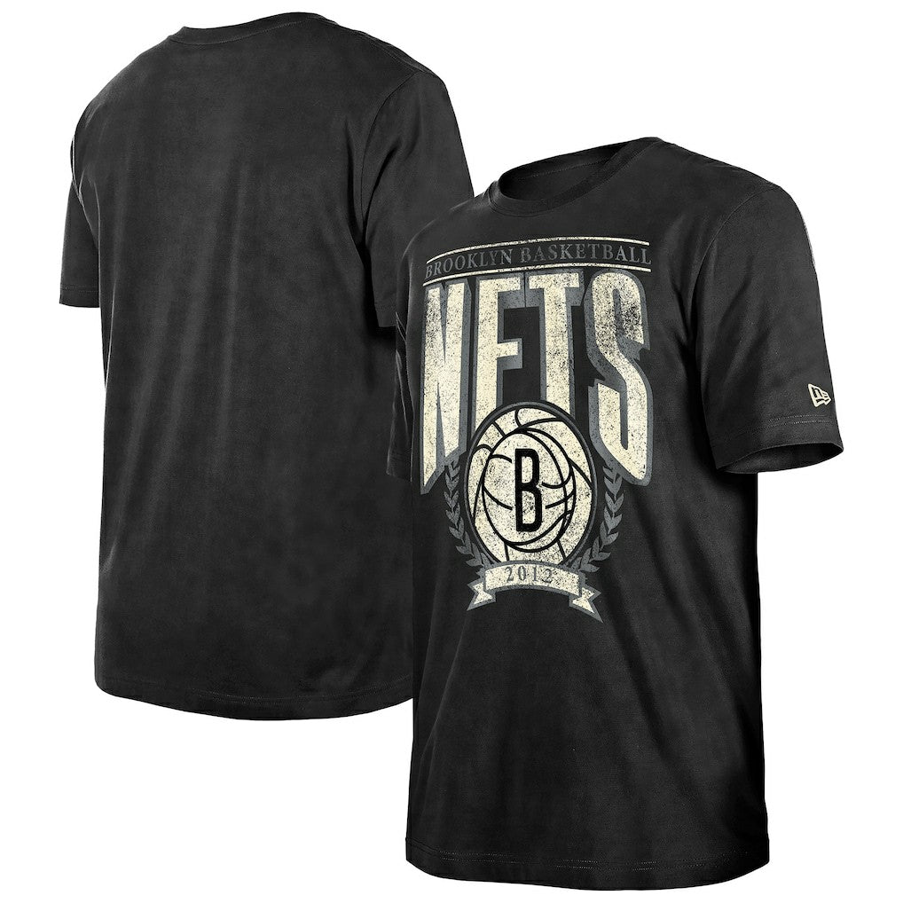 New Era Brooklyn Nets Throwback Vintage Boxy Mineral Wash T-Shirt