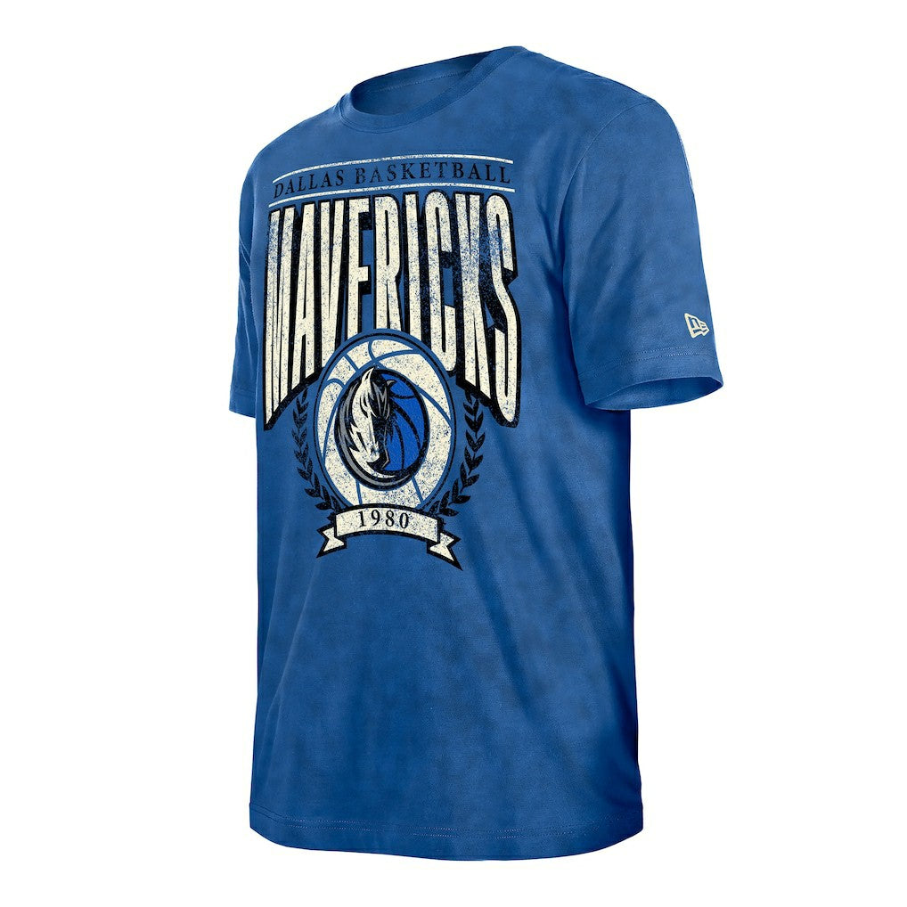 New Era Dallas Mavericks Throwback Vintage Boxy Mineral Wash T-Shirt sale