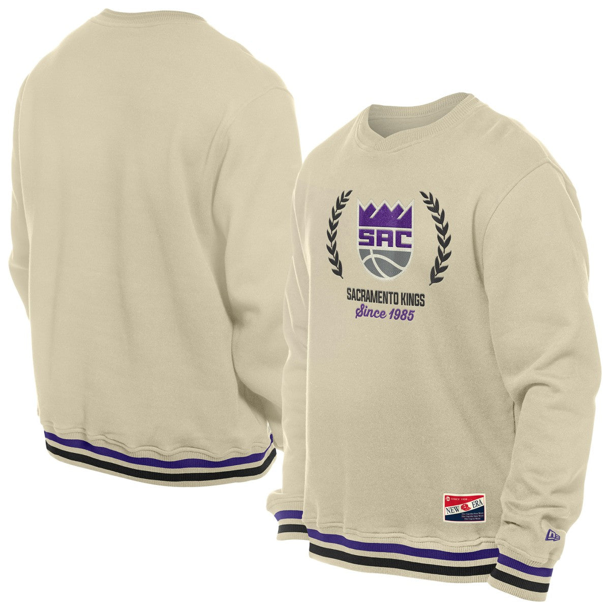 New Era Sacramento Kings Throwback Vintage Pullover Sweatshirt