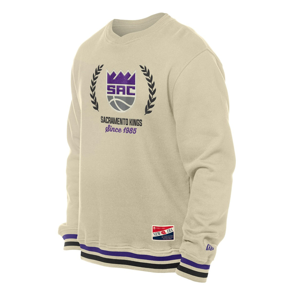 New Era Sacramento Kings Throwback Vintage Pullover Sweatshirt