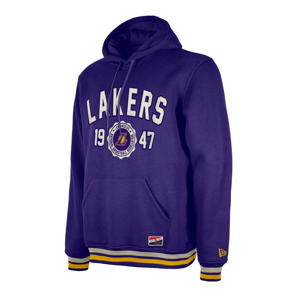 New Era Los Angeles Lakers Throwback Vintage Pullover Hoodie