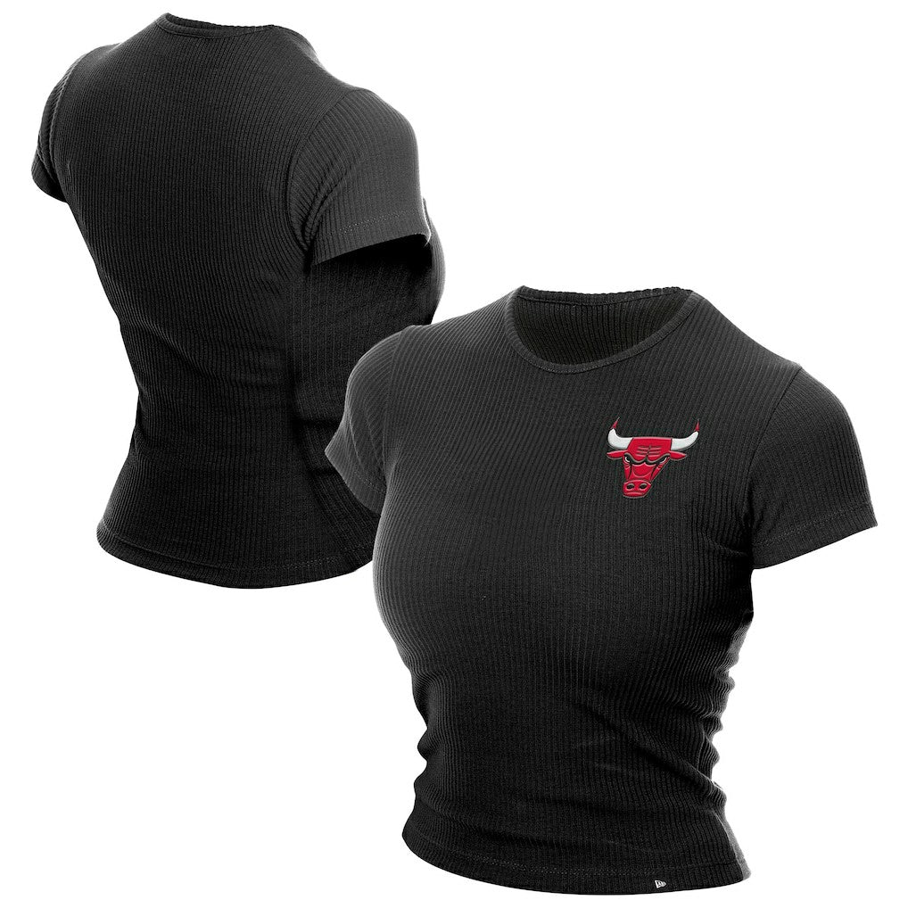 New Era Chicago Bulls Women's Leisure Collection Baby Doll Cropped T-Shirt sale