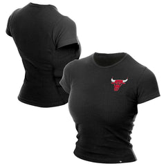 New Era Chicago Bulls Women's Leisure Collection Baby Doll Cropped T-Shirt sale