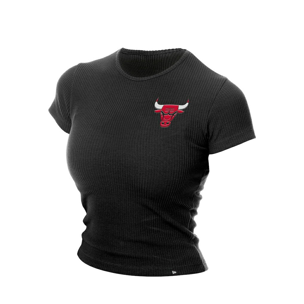 New Era Chicago Bulls Women's Leisure Collection Baby Doll Cropped T-Shirt sale